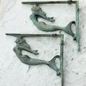 Other - Brand New! Pair (2) Mermaid Shelf Brackets Other - Brand New! Pair (2) Mermaid Shelf Brackets
